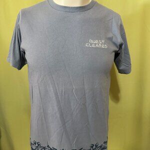 Monster Hunter Quest Cleared Capcom Uniqlo Men's Blue T Shirt Size Small